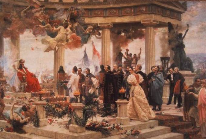 Vlaho Bukovac: Hrvatski narodni preporod, 1896. g. HPM/PMH-19063