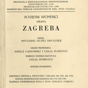 Historical Monuments of the City of Zagreb, Vol. 20